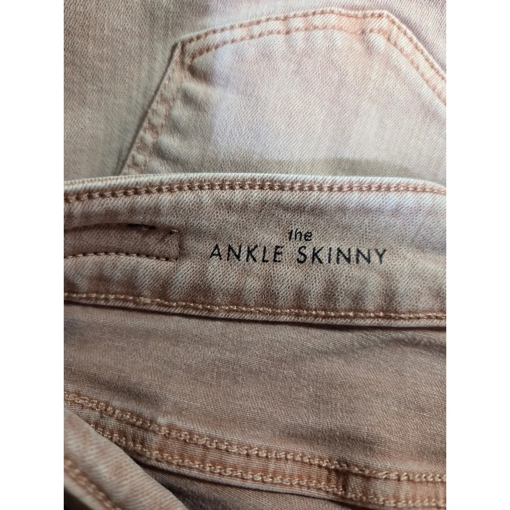 Liverpool Los Angeles Ankle Skinny Jeans Pink Dusty Rose Size 4 / 27 Mid Rise